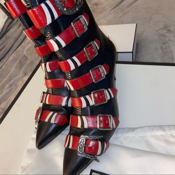 Gucci king snake Susan booties - Picture 4 of 15